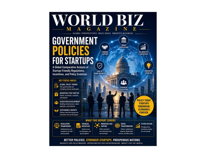 Government Policies for Startups: A Global Comparison of Regulations and Incentives