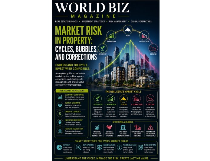 Market Risk in Property: Understanding Real Estate Cycles, Bubbles, and Market Corrections