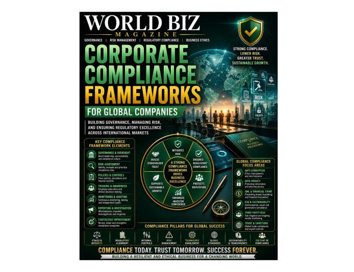 Corporate Compliance Frameworks for Global Companies: Building Governance, Risk Management, and Regulatory Excellence