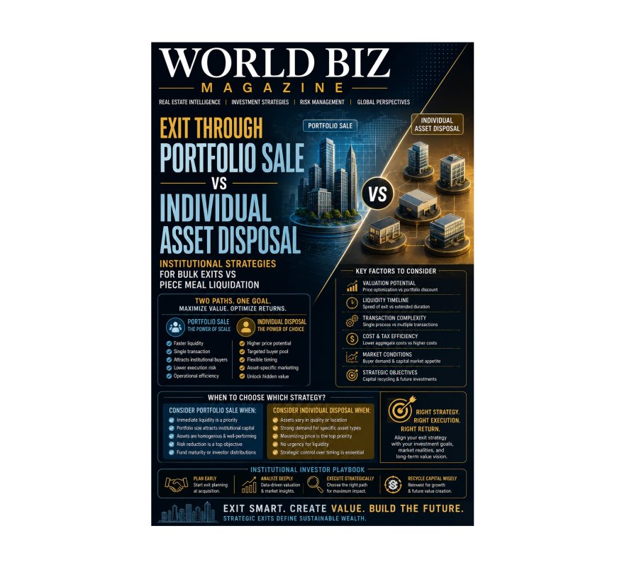 Exit Through Portfolio Sale vs Individual Asset Disposal: Institutional Strategies for Maximizing Real Estate Exit Value