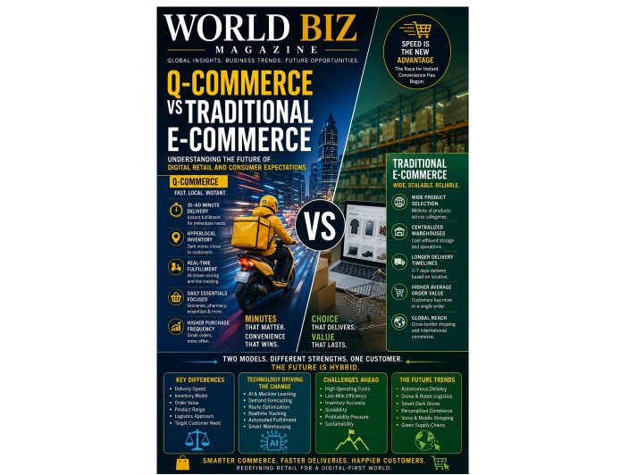Q-Commerce vs Traditional E-Commerce: Key Differences, Benefits and Future Trends