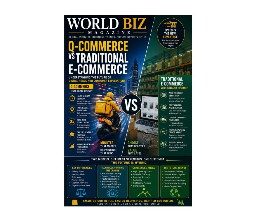 Q-Commerce vs Traditional E-Commerce: Key Differences, Benefits and Future Trends