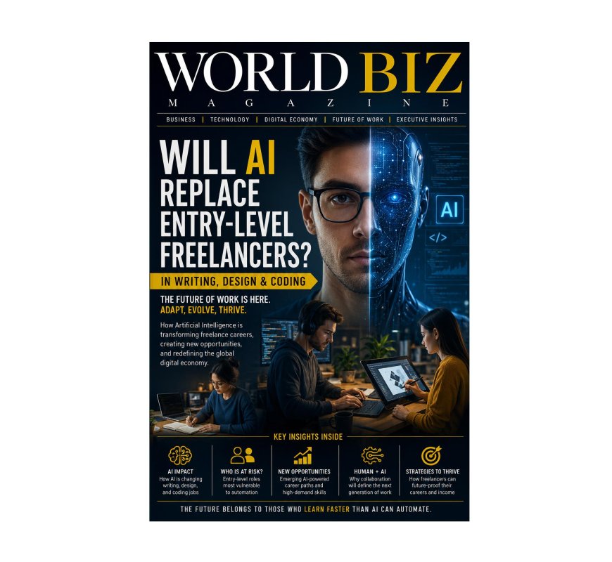 Will AI Replace Entry-Level Freelancers? The Future of Writing, Design & Coding | World Biz Magazine