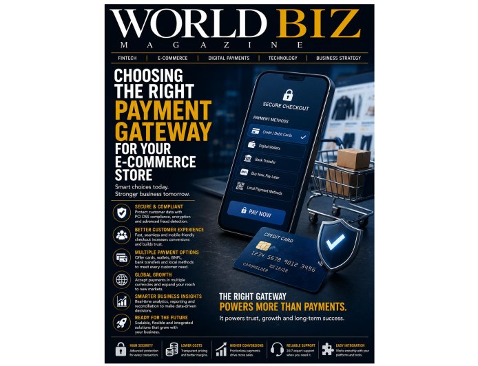 Choosing the Right Payment Gateway for Your E-Commerce Store | World Biz Magazine